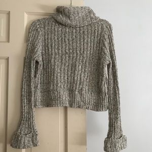 Free people cable knit turtleneck sweater